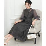 スタンドカラー 異素材 ドッキング | レースレディース  | 詳細画像14 