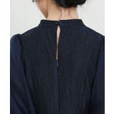 スタンドカラー 異素材 ドッキング | レースレディース  | 詳細画像16 