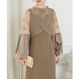 花柄 ボレロ付き Iライン | レースレディース  | 詳細画像11 