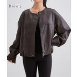 レザー調 ノーカラー コンパクト | レースレディース  | 詳細画像11 