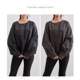 レザー調 ノーカラー コンパクト | レースレディース  | 詳細画像2 