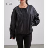 レザー調 ノーカラー コンパクト | レースレディース  | 詳細画像3 