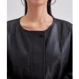 レザー調 ノーカラー コンパクト | レースレディース  | 詳細画像8 