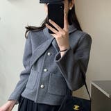 コットン ウール スカーフ付き | レースレディース  | 詳細画像1 