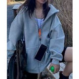 オーバーサイズ フード付き ジップアップ | レースレディース  | 詳細画像7 