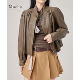 スタンドカラー ギャザー フライフロント | レースレディース  | 詳細画像8 