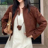 スエード調 ライダース ショート | レースレディース  | 詳細画像1 