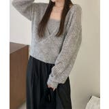 【2点セット】カシュクール レイヤード リブ | レースレディース  | 詳細画像6 