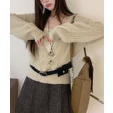 【2点セット】カシュクール レイヤード リブ | レースレディース  | 詳細画像9 