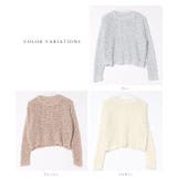 モチーフ編み クルーネック 長袖 | レースレディース  | 詳細画像2 