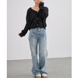 Vネック パール スパンコール | レースレディース  | 詳細画像7 