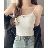 ソリッドカラー プチリボン カップ付き | レースレディース  | 詳細画像15 