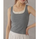 配色 レース カップ付き | レースレディース  | 詳細画像8 