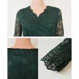 総レースワンピースミモレ丈ドレス レースワンピ ドレスワンピース | レースレディース  | 詳細画像6 