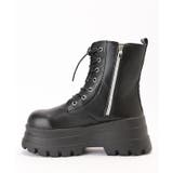 レザー調 厚底 レースアップ | レースレディース | 詳細画像11