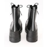 レザー調 厚底 レースアップ | レースレディース | 詳細画像13