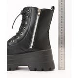 レザー調 厚底 レースアップ | レースレディース | 詳細画像16