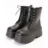 レザー調 厚底 レースアップ | レースレディース | 詳細画像9