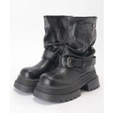 レザー調 ベルト付き 厚底 | レースレディース | 詳細画像8