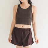 【2点セット】クロップド タンクトップ ショートパンツ | レースレディース | 詳細画像1