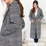 グレンチェック ロング チェスター | レースレディース  | 詳細画像1 