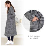 グレンチェック ロング チェスター | レースレディース  | 詳細画像10 