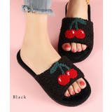 配色 チェリー柄 オープントゥ | レースレディース  | 詳細画像3 