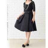 リボン付き フレアワンピース レースドレス | レースレディース | 詳細画像2