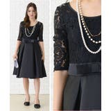 リボン付き フレアワンピース レースドレス | レースレディース | 詳細画像11