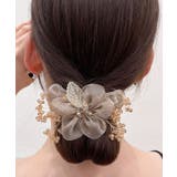 【2点セット】クリアビーズ付き ボタニカル シアー | レースレディース  | 詳細画像5 