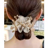 【2点セット】クリアビーズ付き ボタニカル シアー | レースレディース  | 詳細画像6 