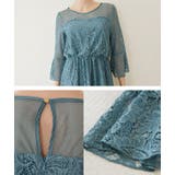 レース切替 ロングワンピース パーティードレス | レースレディース | 詳細画像18