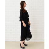 黒ロングワンピース パーティードレス S～XL | レースレディース  | 詳細画像14 
