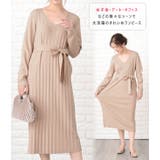 ニットワンピース ひざ下丈 プリーツ | レースレディース | 詳細画像3