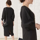 バルーン七分袖 リボン付き膝下丈 パーティードレス | レースレディース  | 詳細画像12 