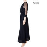 ロングドレス ドットチュール袖 ワンピース | レースレディース  | 詳細画像19 