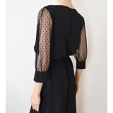 ロングドレス ドットチュール袖 ワンピース | レースレディース  | 詳細画像24 