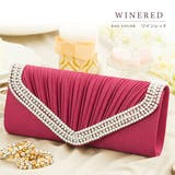 サテンプリーツ クラッチバッグ パーティーバッグ | レースレディース  | 詳細画像13 