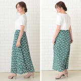 小花柄 ロング プリーツスカート | レースレディース | 詳細画像12