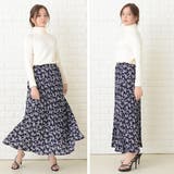 小花柄 ロング プリーツスカート | レースレディース | 詳細画像15