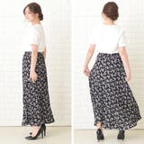 小花柄 ロング プリーツスカート | レースレディース | 詳細画像9