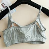 ノンワイヤーブラ カップ付き ハーフトップブラ | レースレディース  | 詳細画像11 