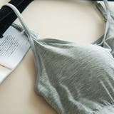 ノンワイヤーブラ カップ付き ハーフトップブラ | レースレディース  | 詳細画像12 