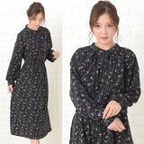 花柄ワンピース フラワープリント フレアワンピ | レースレディース  | 詳細画像13 