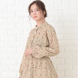 花柄ワンピース フラワープリント フレアワンピ | レースレディース  | 詳細画像8 