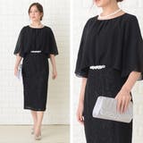 ビジュー付 レーススカート ミモレ丈ドレス | レースレディース  | 詳細画像7 