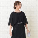 ビジュー付 レーススカート ミモレ丈ドレス | レースレディース  | 詳細画像8 