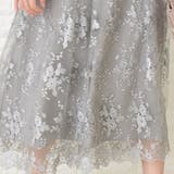 花柄シースルー袖 ロングドレス ブラック | レースレディース  | 詳細画像17 