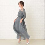 レース切替 七分袖 プリーツロングワンピース | レースレディース  | 詳細画像19 