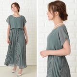 パーティードレス ロングワンピース ラウンドネック | レースレディース  | 詳細画像13 